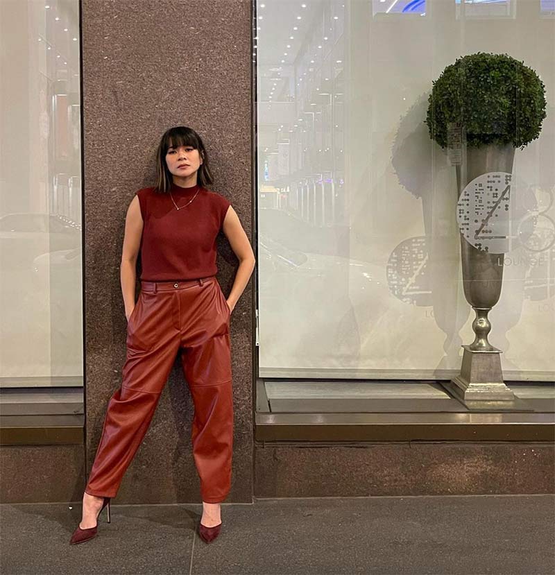 lj reyes stylish outfits in new york