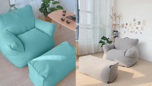 This Aesthetic Bean Bag Chair Will Be Your New Fave Lounge Spot