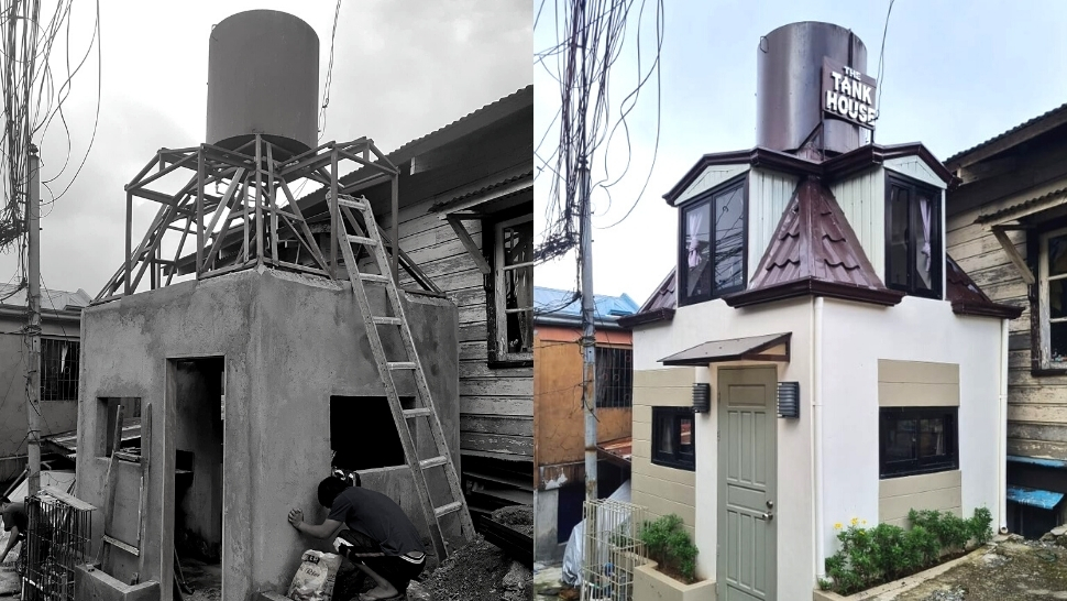 This Pinoy Transformed An Old Water Tank Into A Cozy Tiny Home