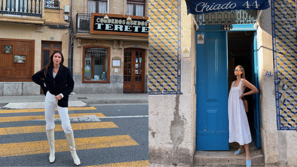 We're Obsessed With All Of Jess Wilson's Chic, Neutral Travel Ootds In Europe