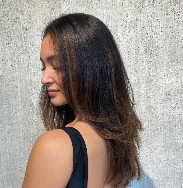 sunkissed balayage hair color