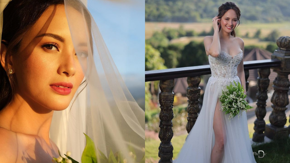 Ellen Adarna Just Got Married In A Sultry High-slit Strapless Wedding Dress
