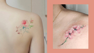 10 Dainty Watercolor Flower Tattoos You'll Want As Your Next Ink