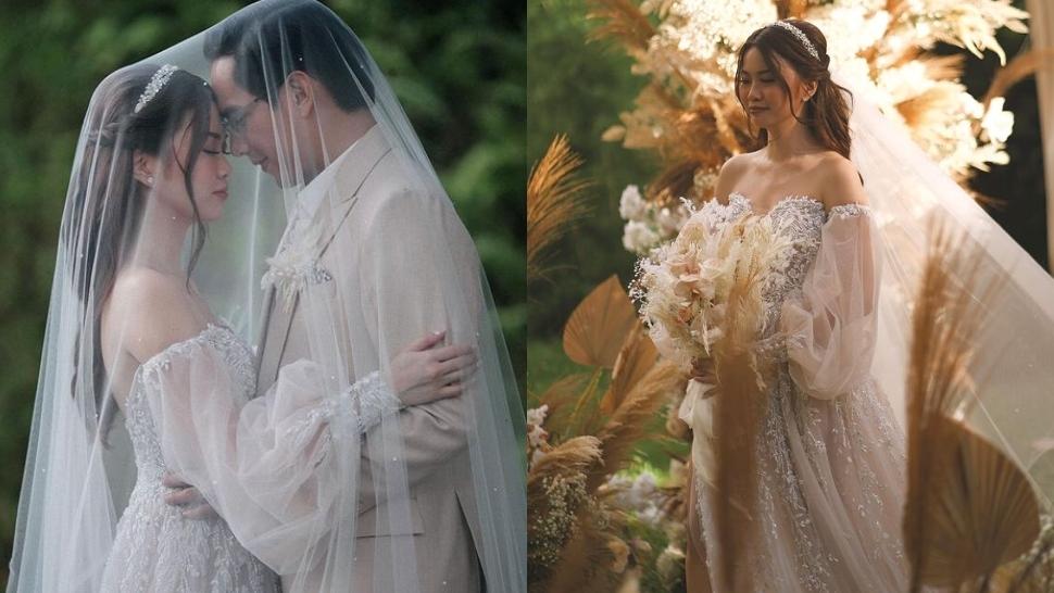 Vina Guerrero Just Got Married In The Dreamiest Off-shoulder Wedding Gown