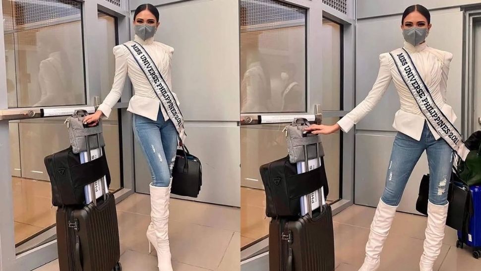 Bea Gomez Arrived In Israel Wearing A Stunning White And Denim Ootd Inspired By "dune"