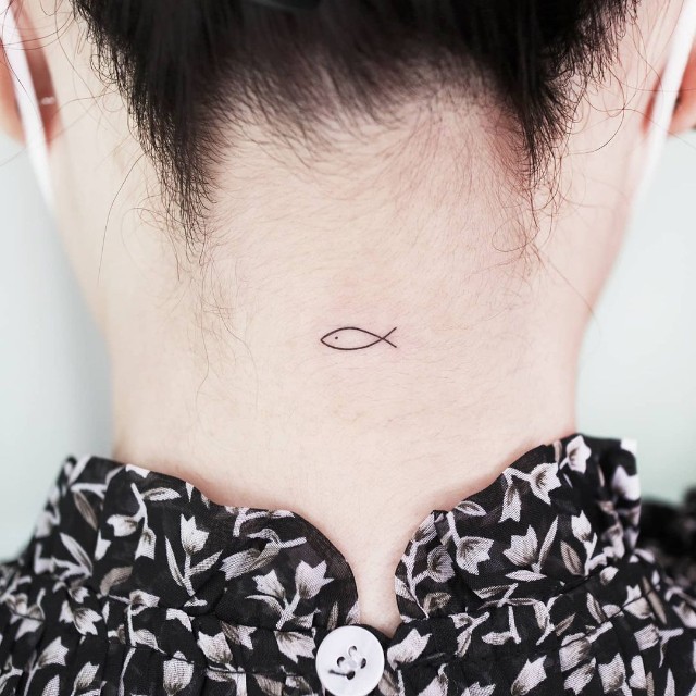 simple neck tattoo designs
