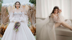 These Stylish Brides Will Make You Want To Wear A Puff-sleeve Gown To Your Wedding