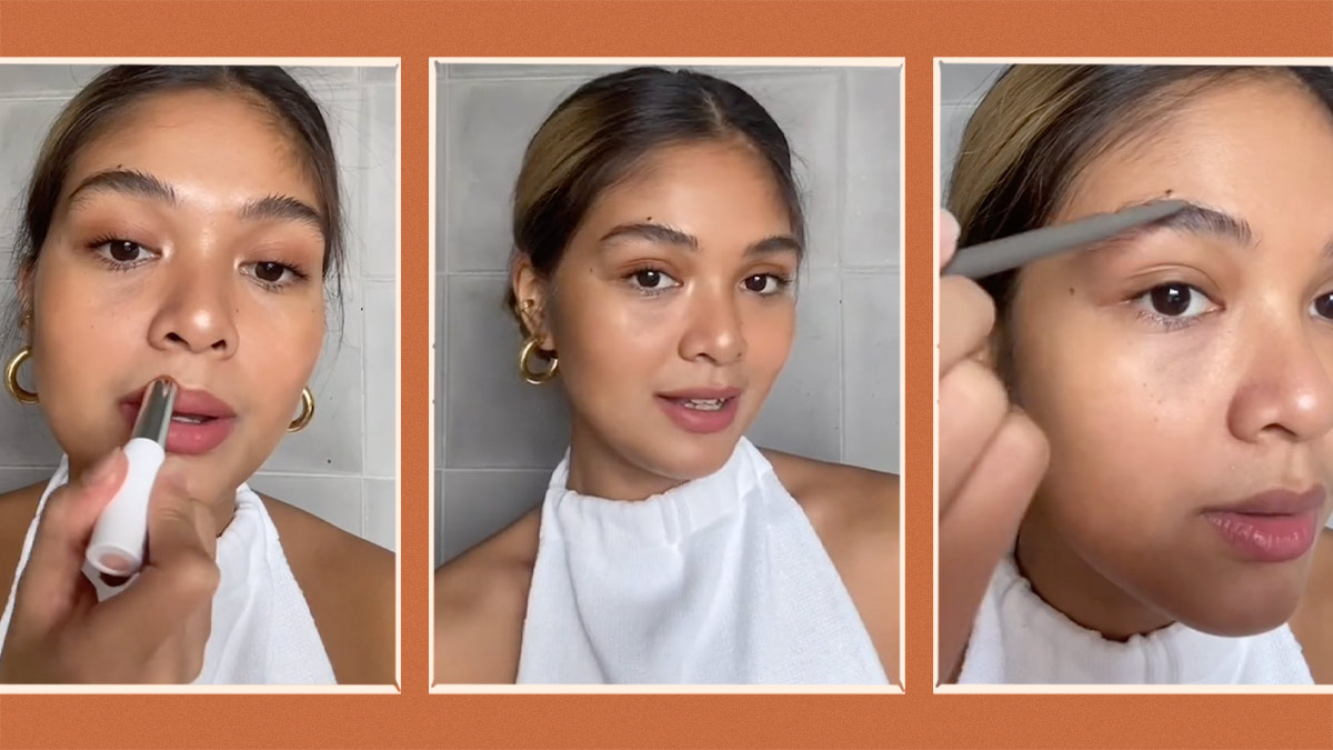 Angelique Manto's Dewy Minimal Makeup Routine Has The Best Product Picks For Morenas