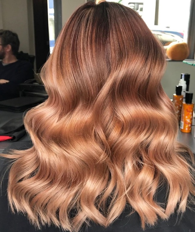 rose gold hair colors