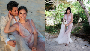 Ritz Azul Wore The Dreamiest Tulle Dress For Her Beach Wedding In Palawan