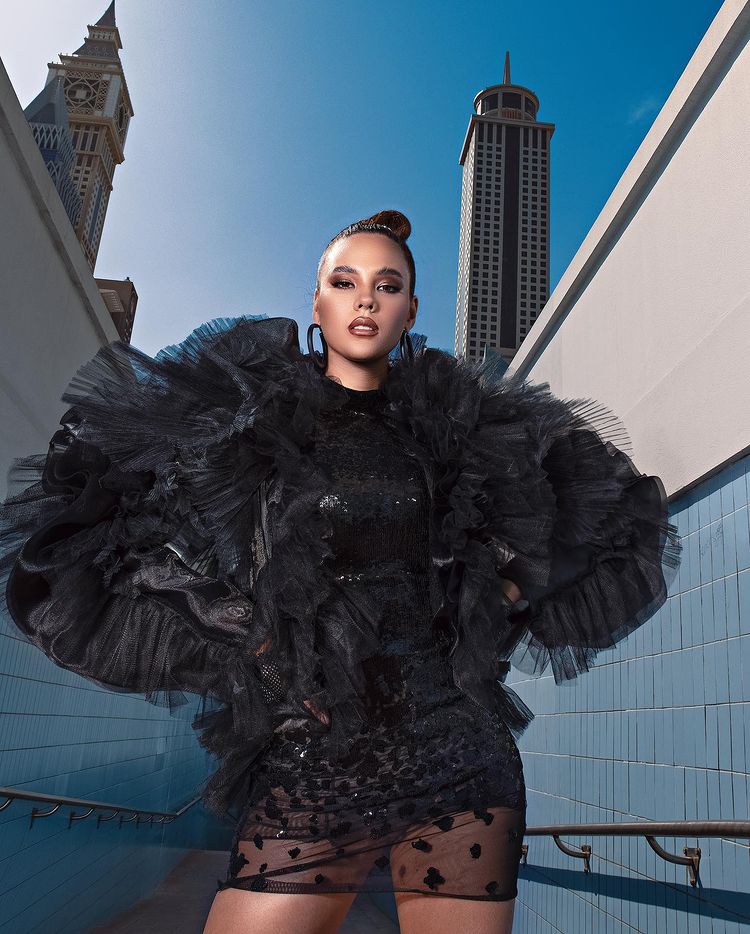 catriona gray fronts michael cinco's fall-winter 2022 couture collection