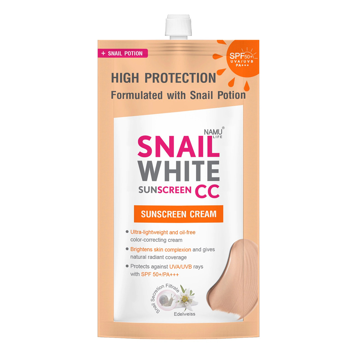 Snailwhite CC Sunscreen SPF 50/PA++++