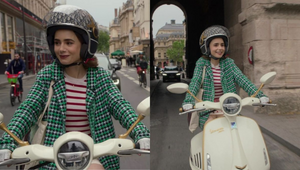 We Found The Exact Designer Scooter Lily Collins Rode In 