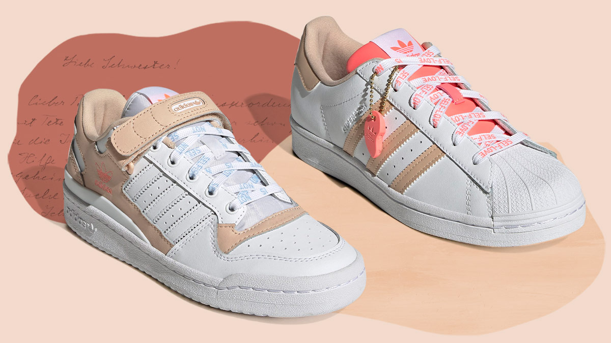Adidas' Valentine's Day Sneakers Have The Cutest Beige And Coral Accents