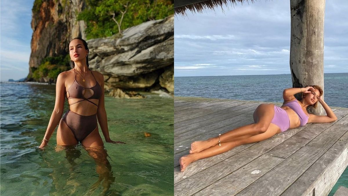 8 Easy Yet Sultry Ways To Pose In A Swimsuit, As Seen On Sarah Lahbati