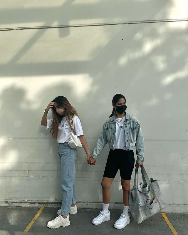 clare inso and  chezka carandang coordinated influencer ootd
