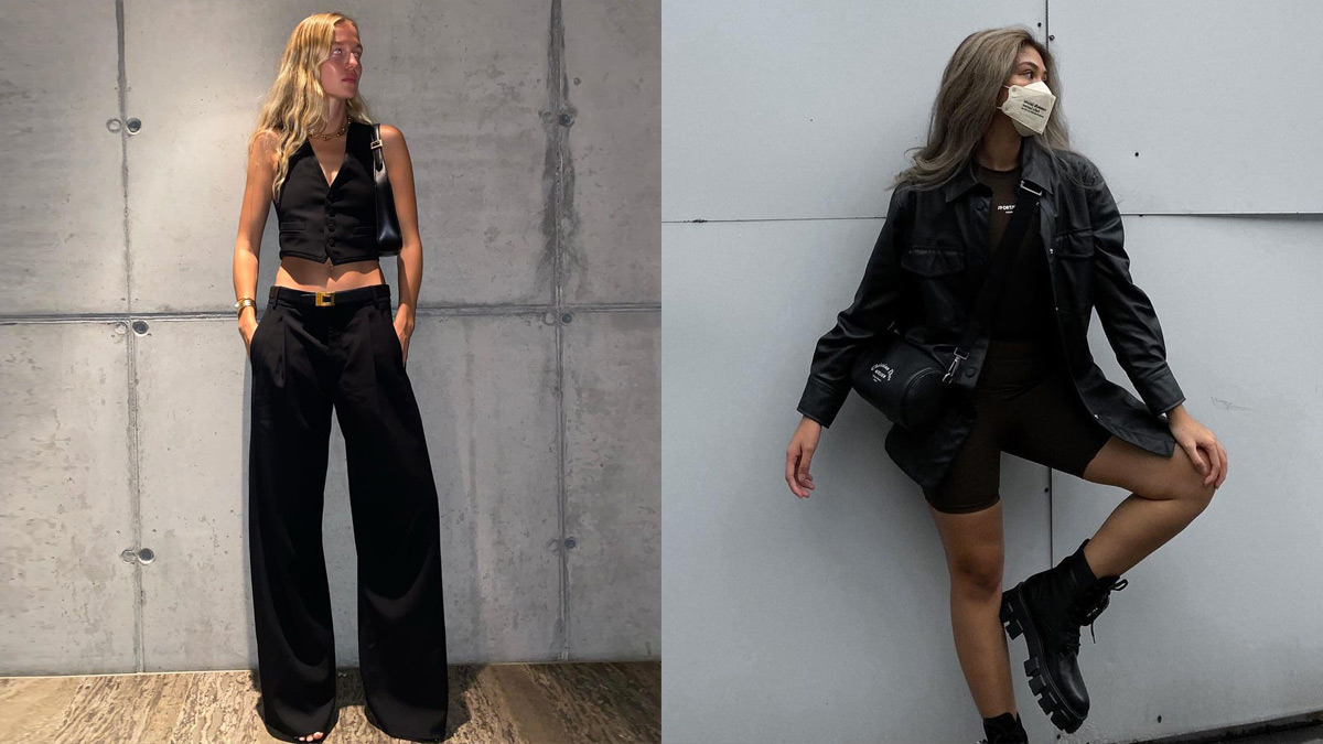 10 All-Black Outfit Ideas to Nail That Dark "Monochrome Core" Aesthetic