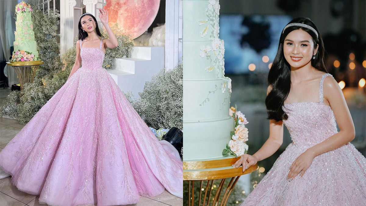 Francine Diaz Wore The Prettiest Pink Ball Gown At Her Grand 18th Birthday Party