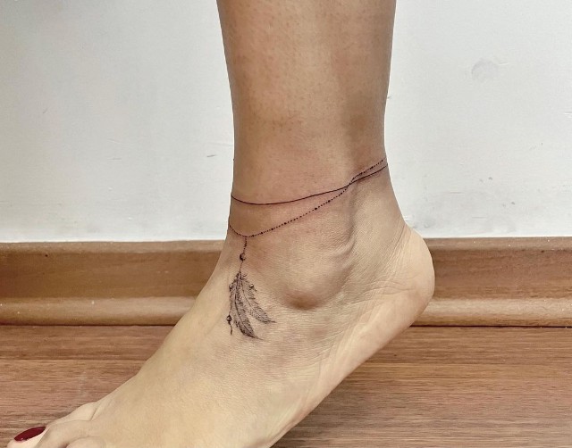 Fuck Yeah, Stick n' Poke! — I tattooed my friend's inner ankles, it was  her...