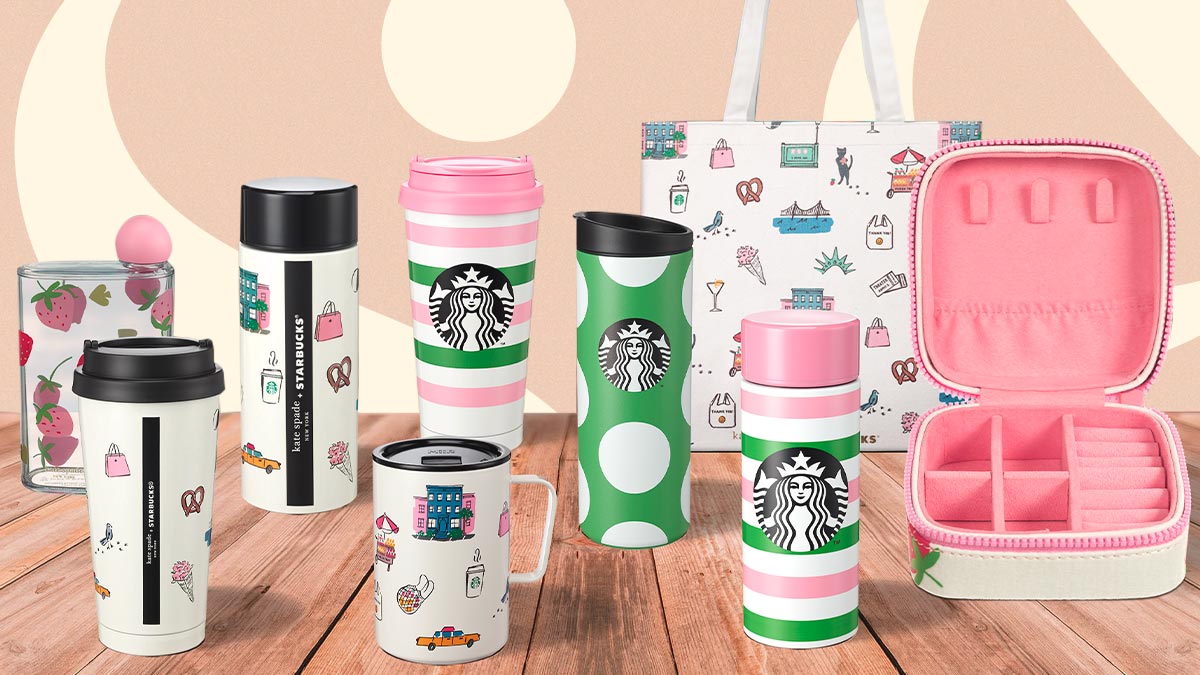 The Starbucks X Kate Spade Collection Is Here And We Want Everything
