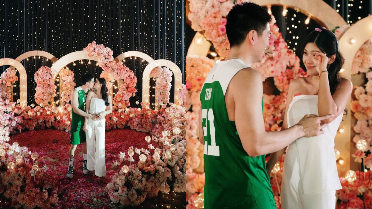 Here's How Jeron Teng Transformed a Basketball Court for His Romantic Proposal