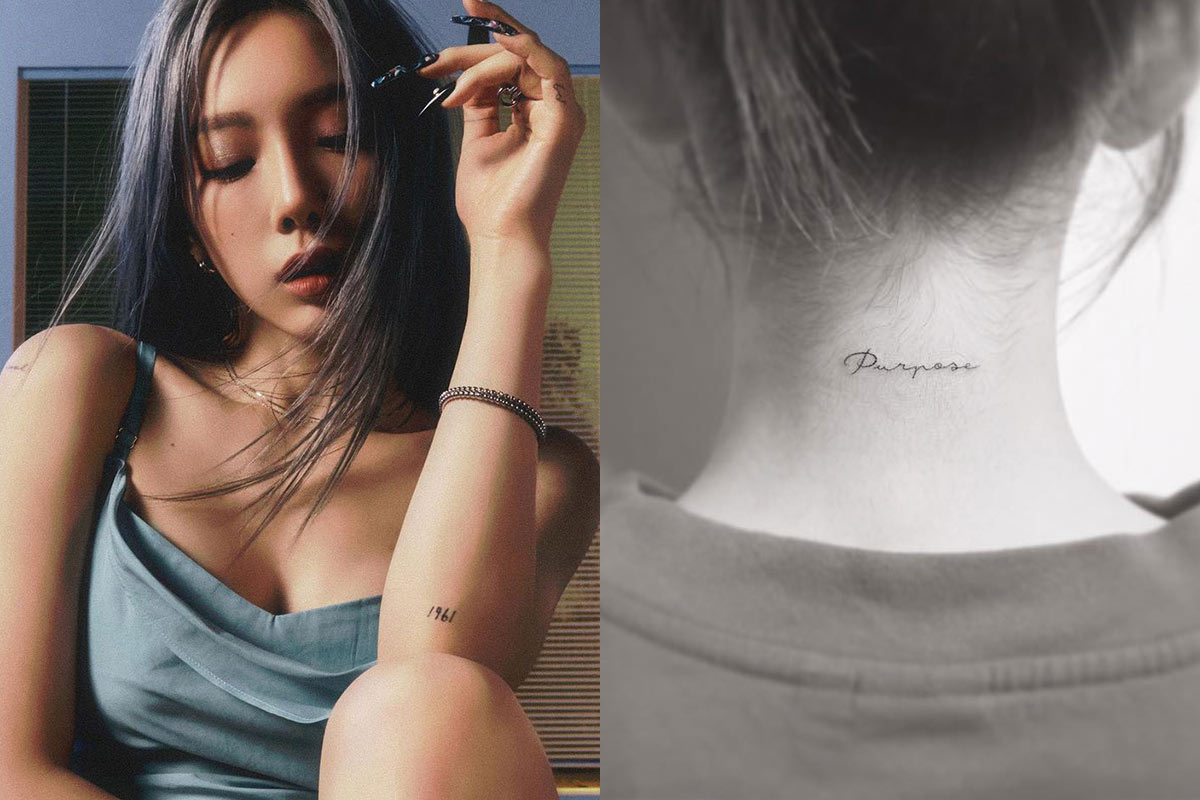 korean idol tattoos female