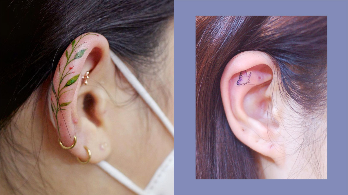 10 Small And Eye-catching Ear Tattoos Minimalists Would Love