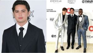 James Reid Looks Dapper In A Sharp Black Suit On His First Oscars Party Appearance