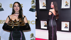 Olivia Rodrigo Stuns In A Y2k-inspired Black Gown At The 2022 Grammy Awards