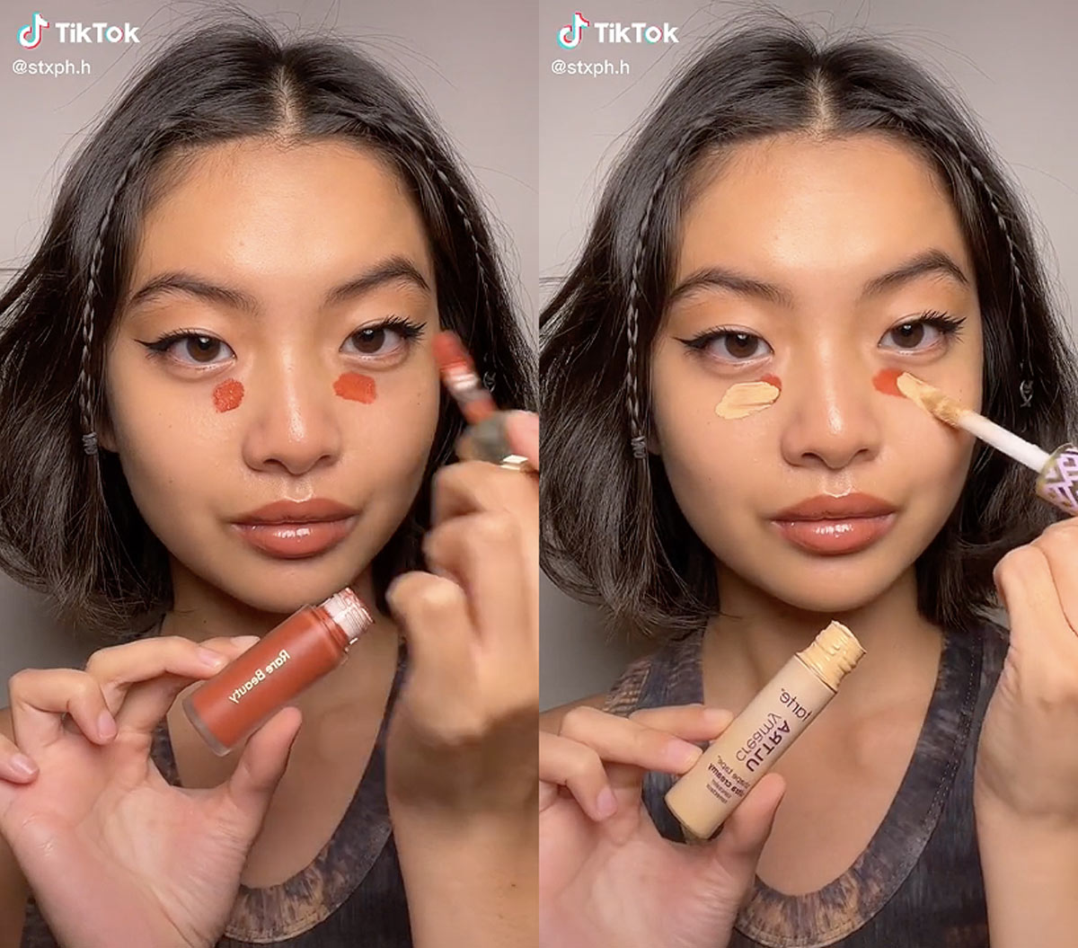 under eye blush tiktok trend tutorial