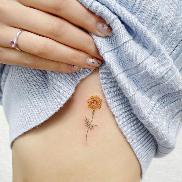birth flower tattoos for women