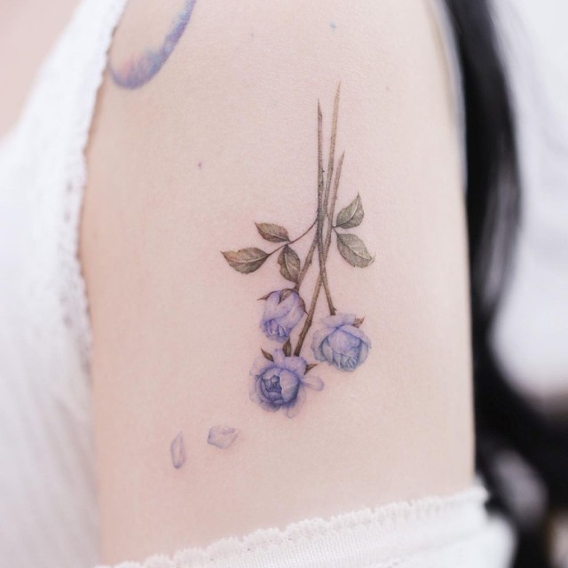 Vibrant Violet Flower Tattoo Ideas + Designs - Tattoo Glee
