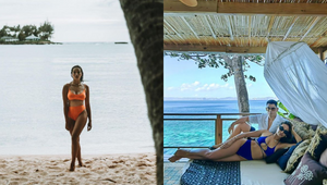 Sarah Lahbati Proves That A Stylish High Waisted Bikini Is All You Need This Summer