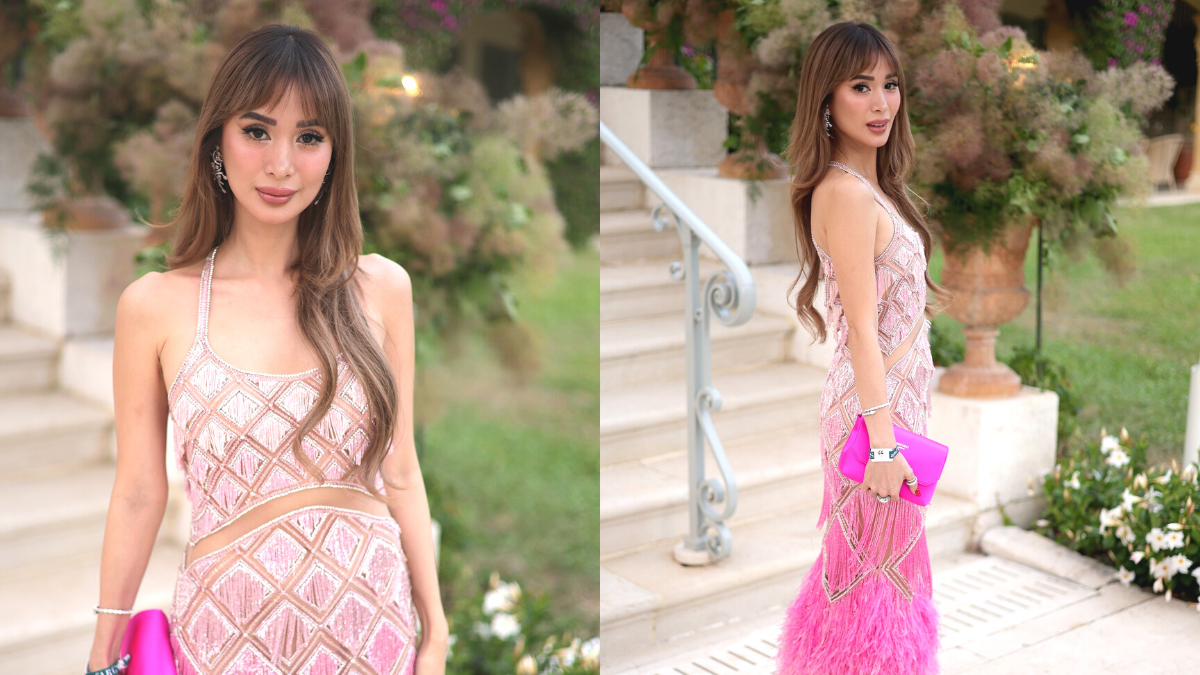 Heart Evangelista Attended A Gala At The Cannes Film Festival In A Sultry Pink Hubadera Gown