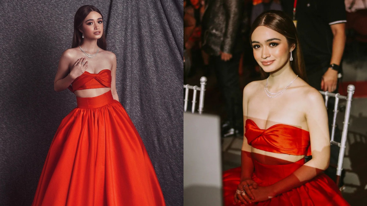 Angelina Cruz Is A Modern-day Princess In Her Stunning Red-orange Ball Gown