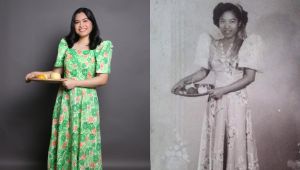 This Young Filipina Recreated Her Grandmother’s Vintage Photo For Her Graduation Shoot