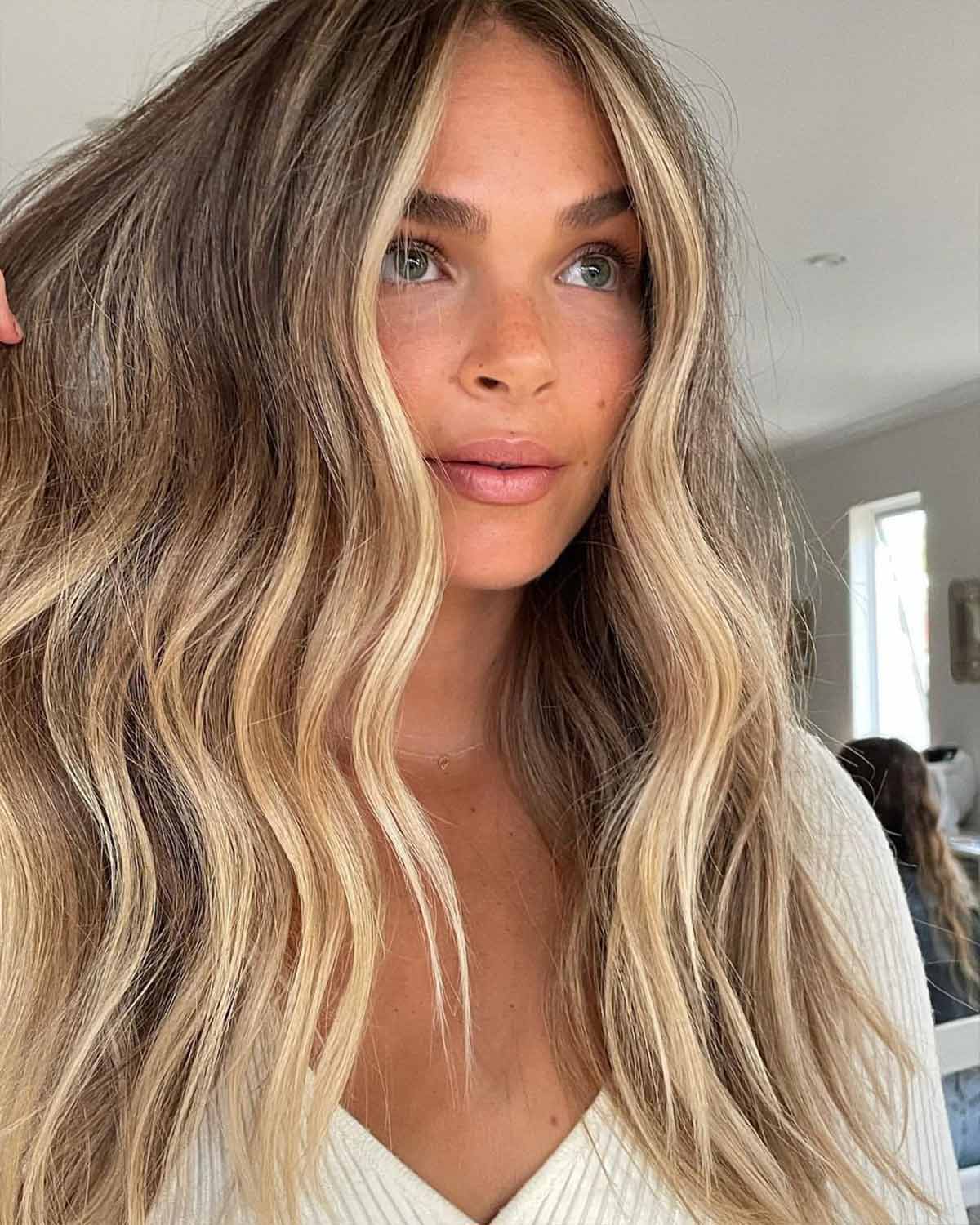 blonde hair with highlights