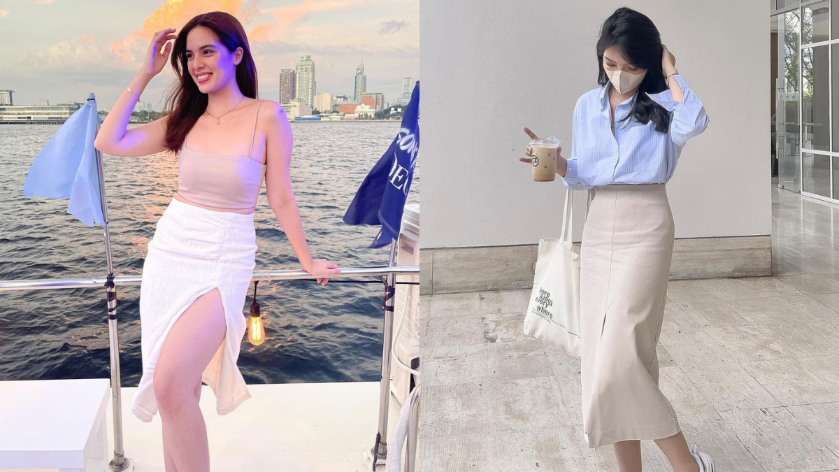 9 Neutral Midi Skirt Outfit Ideas, As Seen On Celebs And Influencers