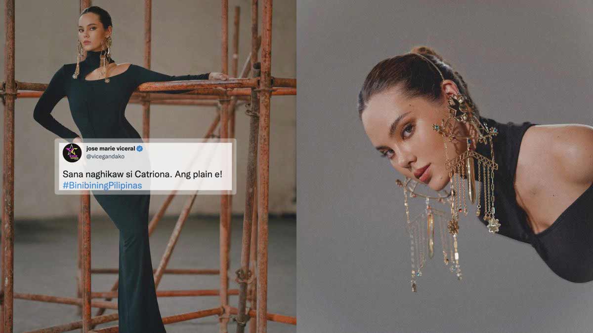 All the Hilarious Reactions to Catriona Gray's Massive Earrings in Her Bb. Pilipinas 2022 Look