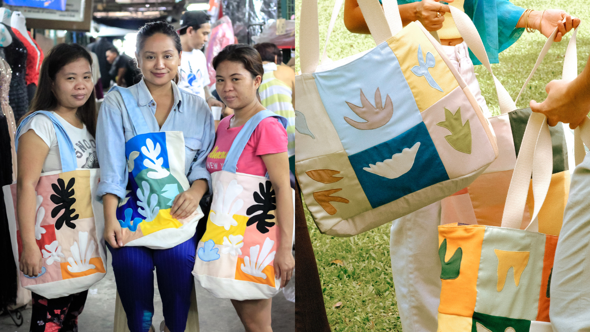 This Online Store's Chic Upcycled Tote Bags Are Made Out Of Textile Waste