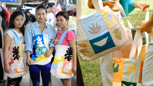 This Online Store's Chic Upcycled Tote Bags Are Made Out Of Textile Waste