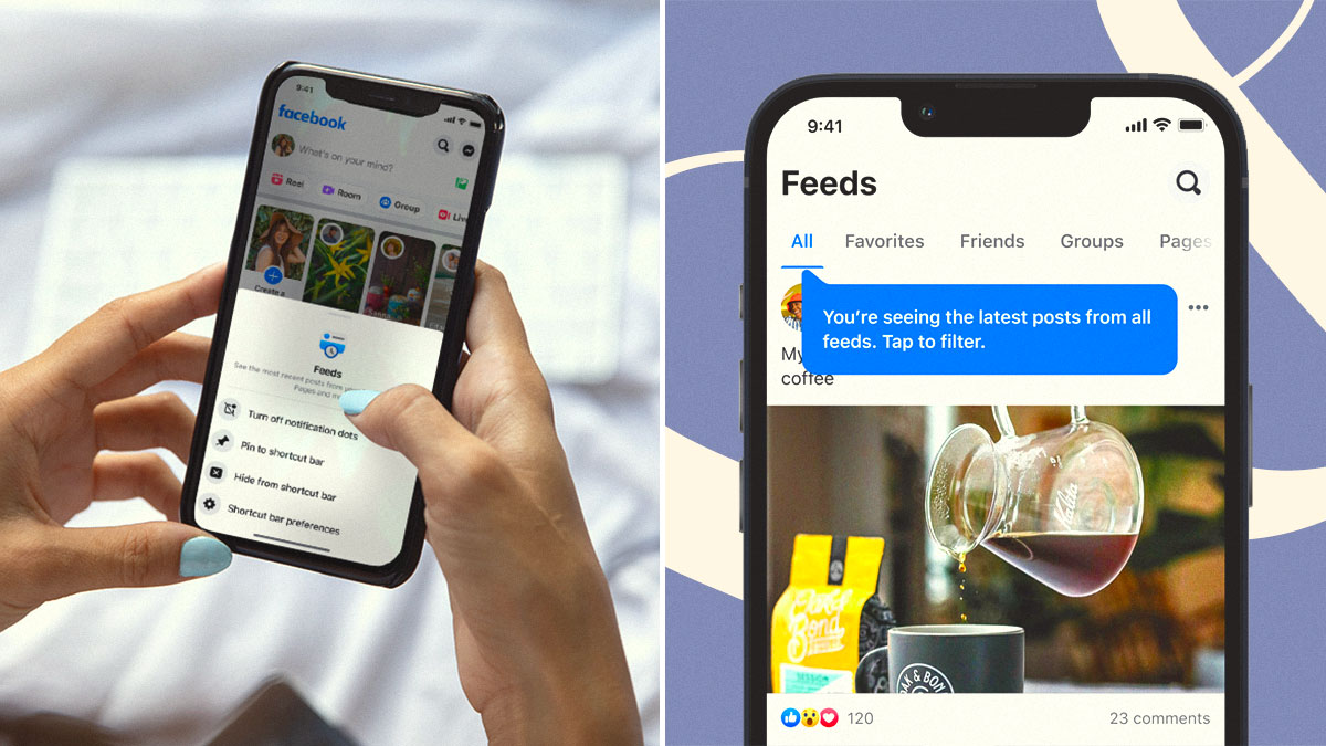 PSA: Facebook's Homepage Just Got a Makeover That Lets You Switch Between "Feeds" and "Home"