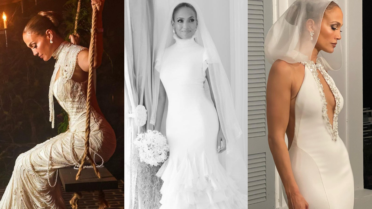 Jennifer Lopez Just Got Married Again””and This Time, She Wore Not Just One But Three Bridal Gowns