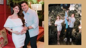 Jessy Mendiola Wore The Most Elegant Off-shoulder Dress To Her Baby’s Gender Reveal Party