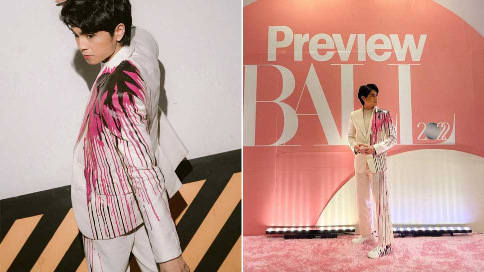 GMA Actor Miguel Tanfelix Painted on His Suit Himself for the Preview Ball 2022