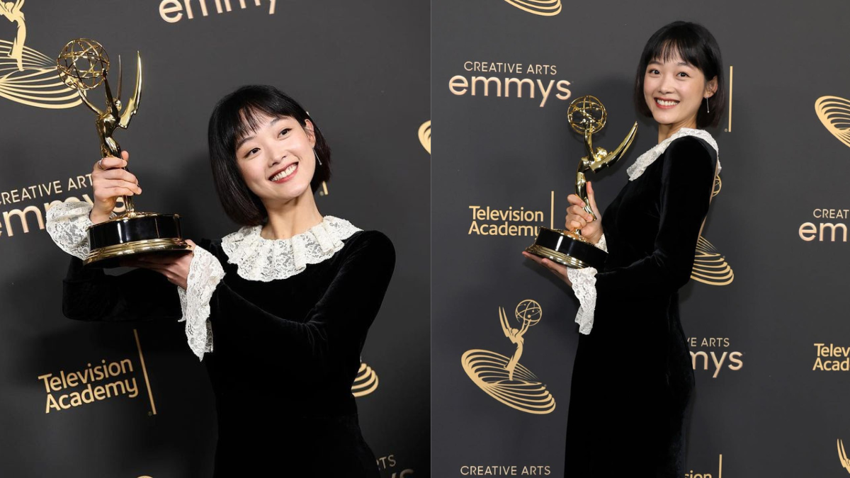 "squid Game" Actress Lee Yoo Mi Makes Historical Win At The Emmys In The Cutest Black Dress