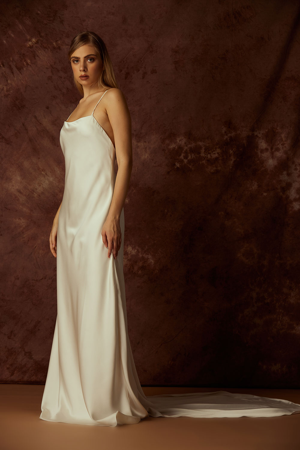 syne label bridal collection silk dresses