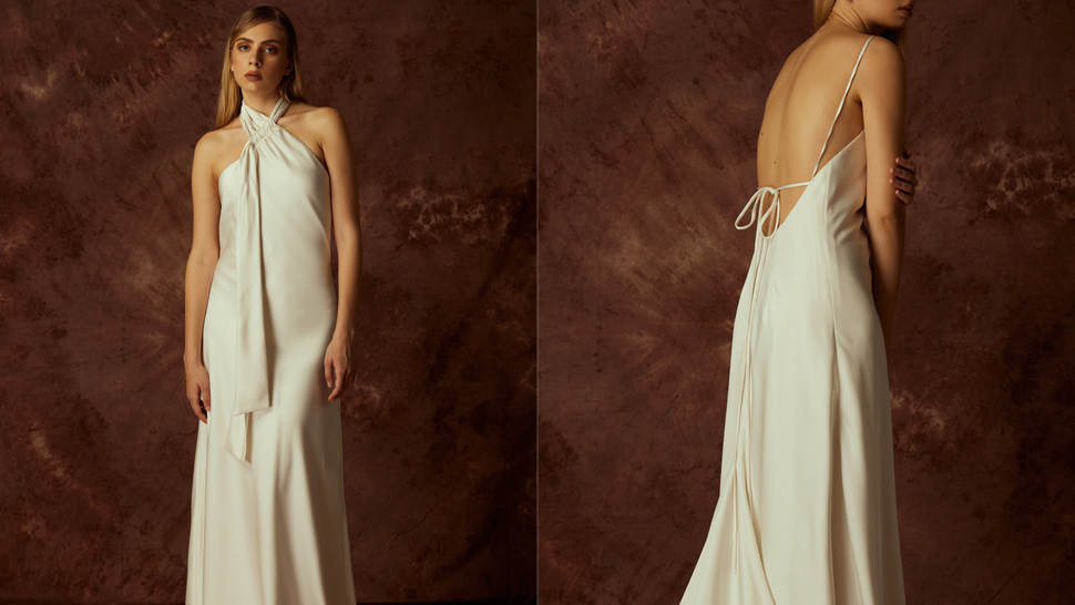 This Bridal Collection Will Convince You to Wear a Sultry Silk Dress on Your Wedding Day