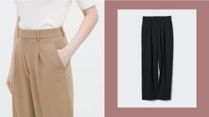 These Neutral High-waisted Trousers From Uniqlo Are Perfect For Hiding Your Food Belly