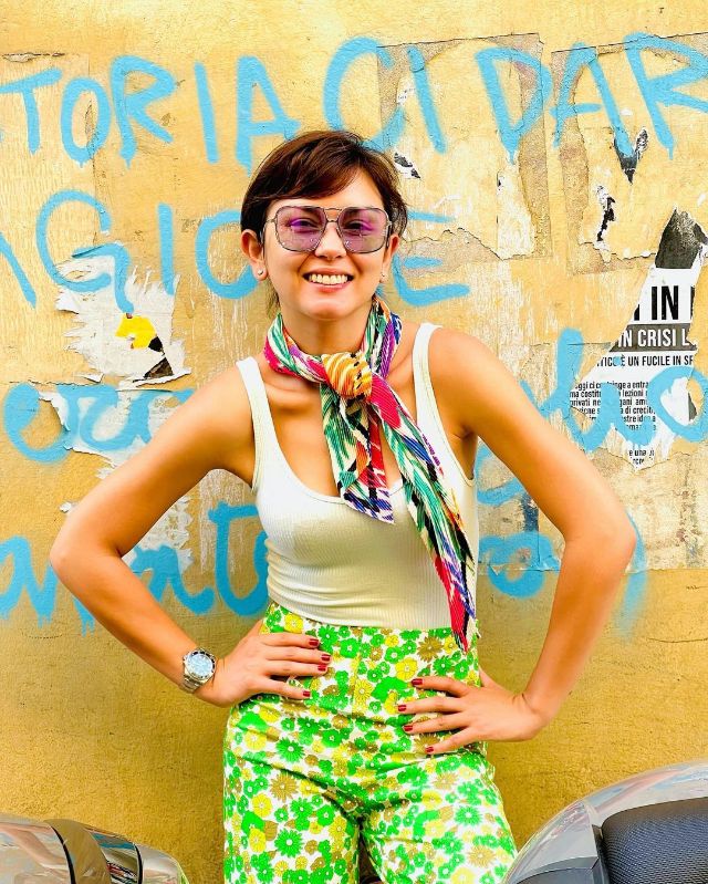 beauty gonzalez colorful europe outfits